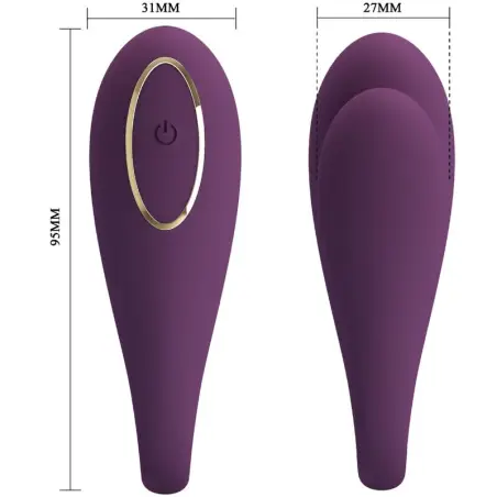 PRETTY LOVE - AUGUST VIBRADOR DOBLE PLACER APP REMOTE 
