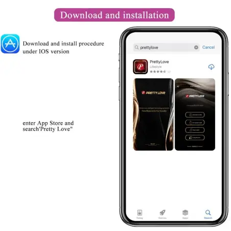 PRETTY LOVE - AUGUST VIBRADOR DOBLE PLACER APP REMOTE 