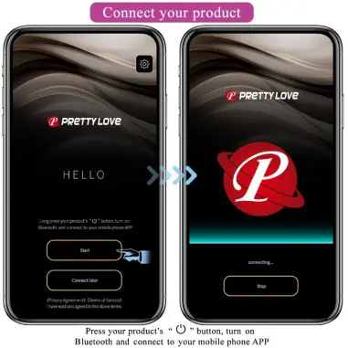 PRETTY LOVE - AUGUST VIBRADOR DOBLE PLACER APP REMOTE 