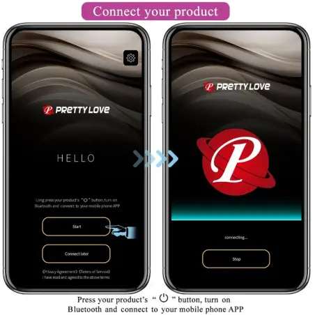 PRETTY LOVE - AUGUST VIBRADOR DOBLE PLACER APP REMOTE 