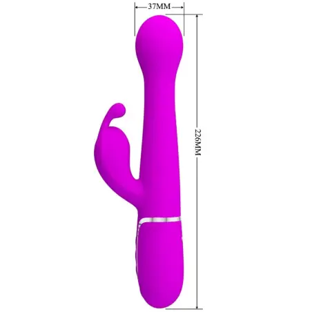 PRETTY LOVE - DEJON VIBRADOR RABBIT 3 EN 1 MULTIFUNCIÓN VIOLETA Vibradores Rabbit