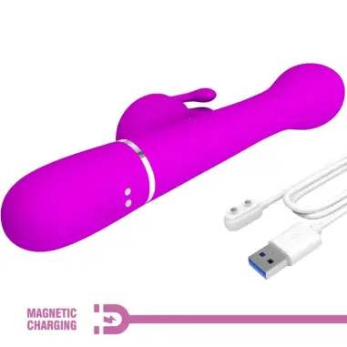 PRETTY LOVE - DEJON VIBRADOR RABBIT 3 EN 1 MULTIFUNCIÓN VIOLETA Vibradores Rabbit