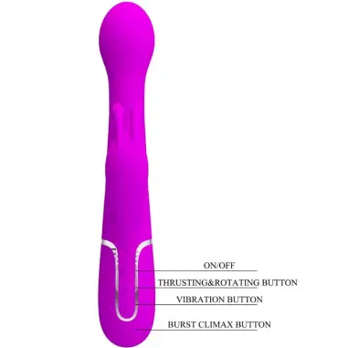 PRETTY LOVE - DEJON VIBRADOR RABBIT 3 EN 1 MULTIFUNCIÓN VIOLETA Vibradores Rabbit