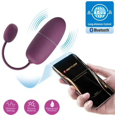 PRETTY LOVE - NYMPH HUEVO VIBRADOR CONTROLADO POR APP LILA Vibradores con APP