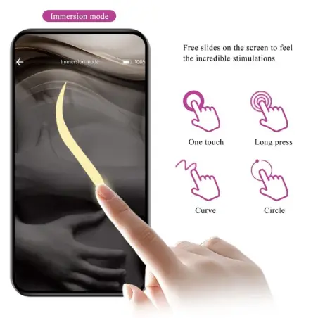 PRETTY LOVE - NYMPH HUEVO VIBRADOR CONTROLADO POR APP LILA Vibradores con APP