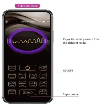 PRETTY LOVE - NYMPH HUEVO VIBRADOR CONTROLADO POR APP LILA Vibradores con APP
