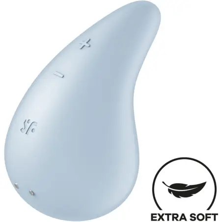 SATISFYER - DEW DROP VIBRADOR LAY-ON AZUL 