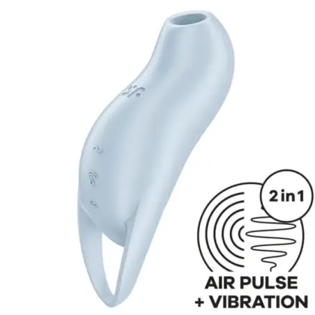 SATISFYER - POCKET PRO 1 ESTIMULADOR CLÍTORIS AZUL CLARO Para Clítoris