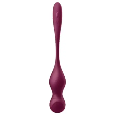 SATISFYER - LOVE BIRDS VARY BOLAS VIBRADORES APP GRATUITA ROJO VINO 