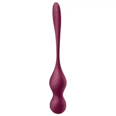 SATISFYER - LOVE BIRDS VARY BOLAS VIBRADORES APP GRATUITA ROJO VINO 