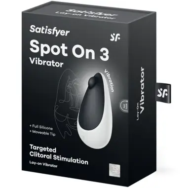 SATISFYER - SPOT ON 3 ESTIMULADOR DE CLÍTORIS NEGRO 