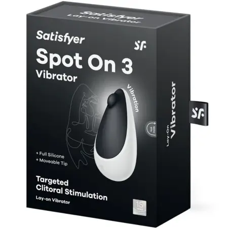 SATISFYER - SPOT ON 3 ESTIMULADOR DE CLÍTORIS NEGRO 