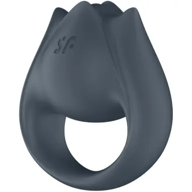 SATISFYER - PERFECT PAIR 2 MULTIVIBRADOR 2 EN 1 ANILLO PARA PENE & ESTIMULADOR DE DEDO GRIS 