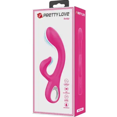 PRETTY LOVE - FRITZ VIBRADOR RABBIT 12 VIBRACIONES ROSA Vibradores Rabbit