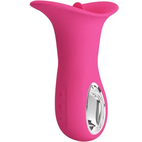 PRETTY LOVE - CLYDE VIBRADOR ORAL LENGUA VIBRADORA 12 VIBRACIONES ROSA Vibradores Rabbit