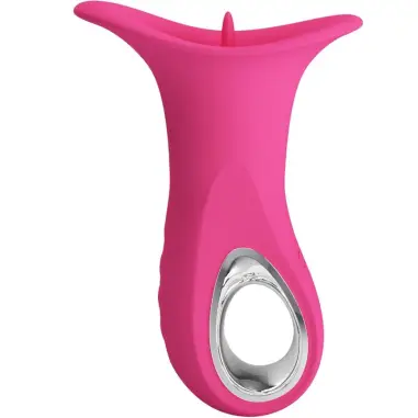 PRETTY LOVE - CLYDE VIBRADOR ORAL LENGUA VIBRADORA 12 VIBRACIONES ROSA Vibradores Rabbit