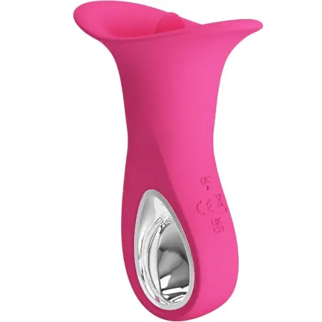 PRETTY LOVE - CLYDE VIBRADOR ORAL LENGUA VIBRADORA 12 VIBRACIONES ROSA Vibradores Rabbit