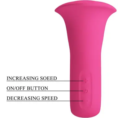PRETTY LOVE - CLYDE VIBRADOR ORAL LENGUA VIBRADORA 12 VIBRACIONES ROSA Vibradores Rabbit