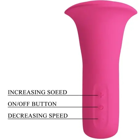 PRETTY LOVE - CLYDE VIBRADOR ORAL LENGUA VIBRADORA 12 VIBRACIONES ROSA Vibradores Rabbit