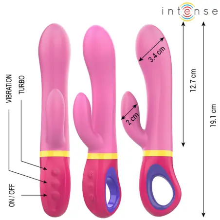 INTENSE - DAPHNE VIBRADOR RABBIT ROSA 