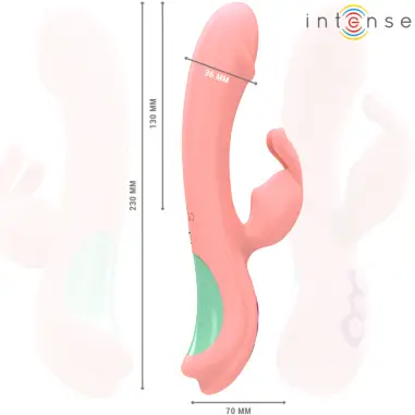 INTENSE - RACHEL VIBRADOR RABBIT 5 VIBRACIONES ROSA 