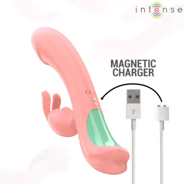 INTENSE - RACHEL VIBRADOR RABBIT 5 VIBRACIONES ROSA 
