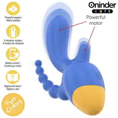 ONINDER CUTE - LOVE 3 SOME TRIPLE VIBRADOR - APP MUNDIAL GRATUITA 