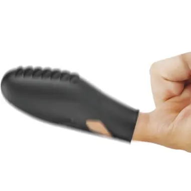 PRETTY LOVE - GILO VIBRADOR DE DEDO SILICONA NEGRO Vibradores Dedo