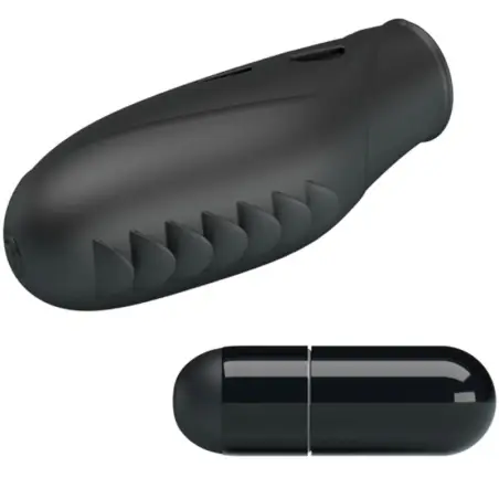 PRETTY LOVE - GILO VIBRADOR DE DEDO SILICONA NEGRO Vibradores Dedo