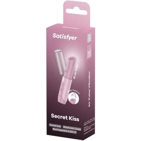 SATISFYER - SECRET KISS ESTIMULADOR CLÍTORIS POR ONDAS ROSA 