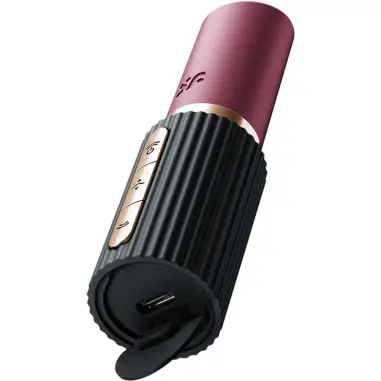 SATISFYER - PRO 2 KISS ESTIMULADOR CLÍTORIS POR ONDAS GRANATE / NEGRO 