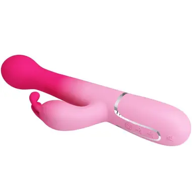 PRETTY LOVE - DEJON VIBRADOR RABBIT 3 EN 1 MULTIFUNCIÓN ROSA Vibradores HI-TECH