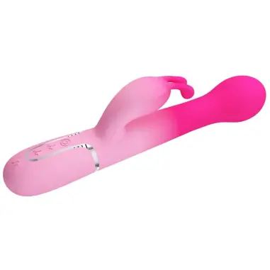 PRETTY LOVE - DEJON VIBRADOR RABBIT 3 EN 1 MULTIFUNCIÓN ROSA Vibradores HI-TECH