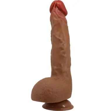 BAILE - BEAUTIFUL WILKS VIBRADOR REALÍSTICO DE 5 CONFIGURACIONES 25 CM MULATO Vibradores HI-TECH