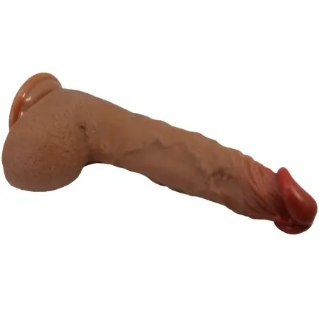BAILE - BEAUTIFUL WILKS VIBRADOR REALÍSTICO DE 5 CONFIGURACIONES 25 CM MULATO Vibradores HI-TECH