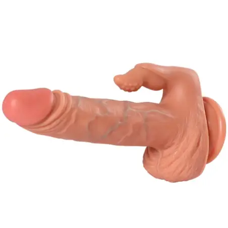 SHEQU - JULIAN DILDO Y ESTIMULADOR DE CLÍTORIS CON VIBRACIÓN Y CONTROL REMOTO 16 CM 