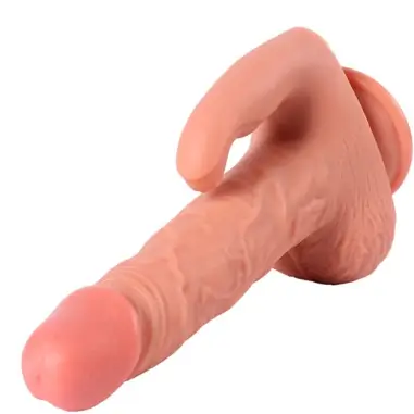 SHEQU - HAYDEN DILDO Y ESTIMULADOR DE CLÍTORIS CON VIBRACIÓN Y CONTROL REMOTO 16 CM 