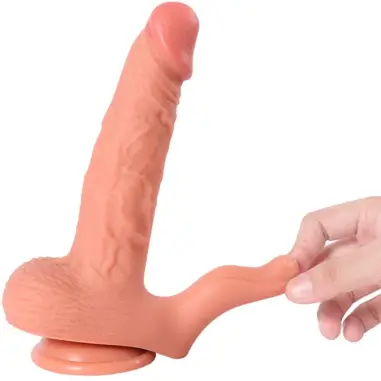 SHEQU - HAYDEN DILDO Y ESTIMULADOR DE CLÍTORIS CON VIBRACIÓN Y CONTROL REMOTO 16 CM 