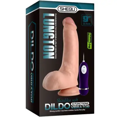 SHEQU - LUNGTON DILDO VIBRADOR CON CONTROL REMOTO 22,5 CM 