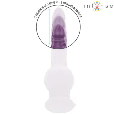 INTENSE - TATUM VIBRADOR MULTIFUNCIÓN CON VIBRACIÓN UP AND DOWN 24 CM MORADO 