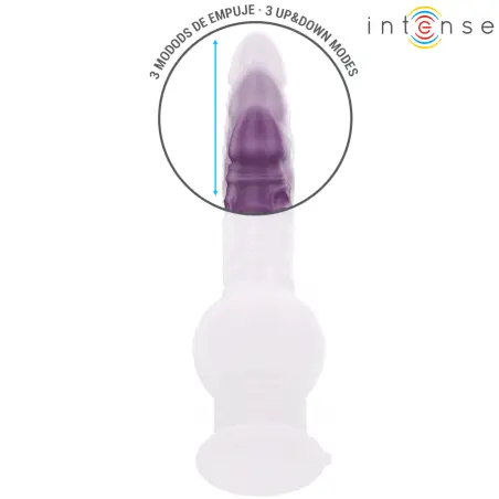 INTENSE - TATUM VIBRADOR MULTIFUNCIÓN CON VIBRACIÓN UP AND DOWN 24 CM MORADO 