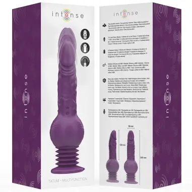 INTENSE - TATUM VIBRADOR MULTIFUNCIÓN CON VIBRACIÓN UP AND DOWN 24 CM MORADO 