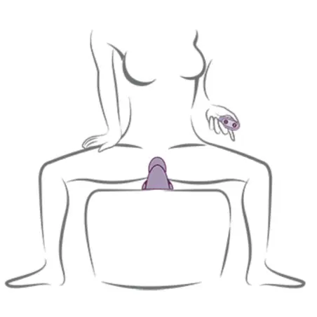 ROCKS- OFF - RUBY GLOW VIBRADOR SIT-ON MORADO Para Clítoris