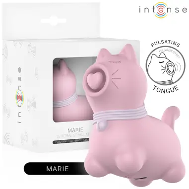 INTENSE - MARIE ESTIMULADOR CON LENGUA EFECTO PULSACIÓN ROSA 