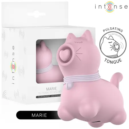 INTENSE - MARIE ESTIMULADOR CON LENGUA EFECTO PULSACIÓN ROSA 