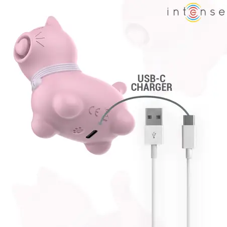 INTENSE - MARIE ESTIMULADOR CON LENGUA EFECTO PULSACIÓN ROSA 