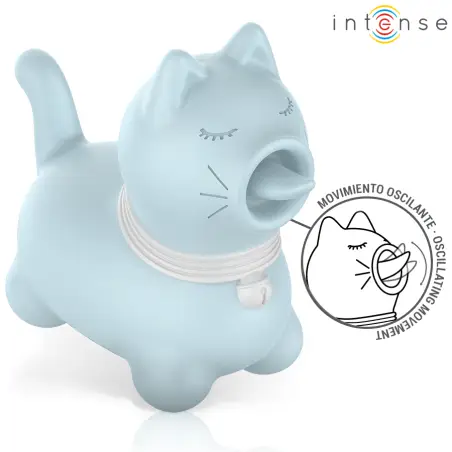 INTENSE - DUCHESS ESTIMULADOR CON LENGUA ROTATIVA 360º AZUL 