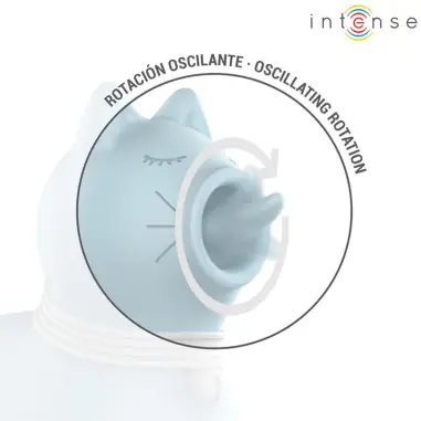 INTENSE - DUCHESS ESTIMULADOR CON LENGUA ROTATIVA 360º AZUL 
