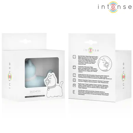 INTENSE - DUCHESS ESTIMULADOR CON LENGUA ROTATIVA 360º AZUL 