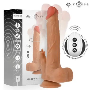 MR INTENSE - REDFORD REALÍSTICO MULTIFUNCIÓN CON VIBRACIÓN Y UP AND DOWN CONTROL REMOTO 23 CM -O- 3.5 CM 